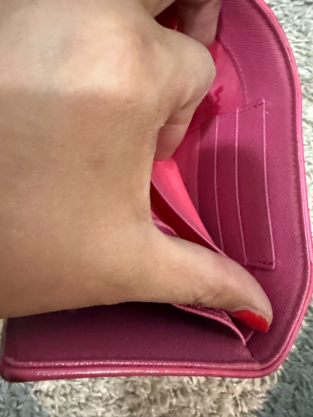 MCM Pink Wallet with Bunny Design - Picture 5 of 5